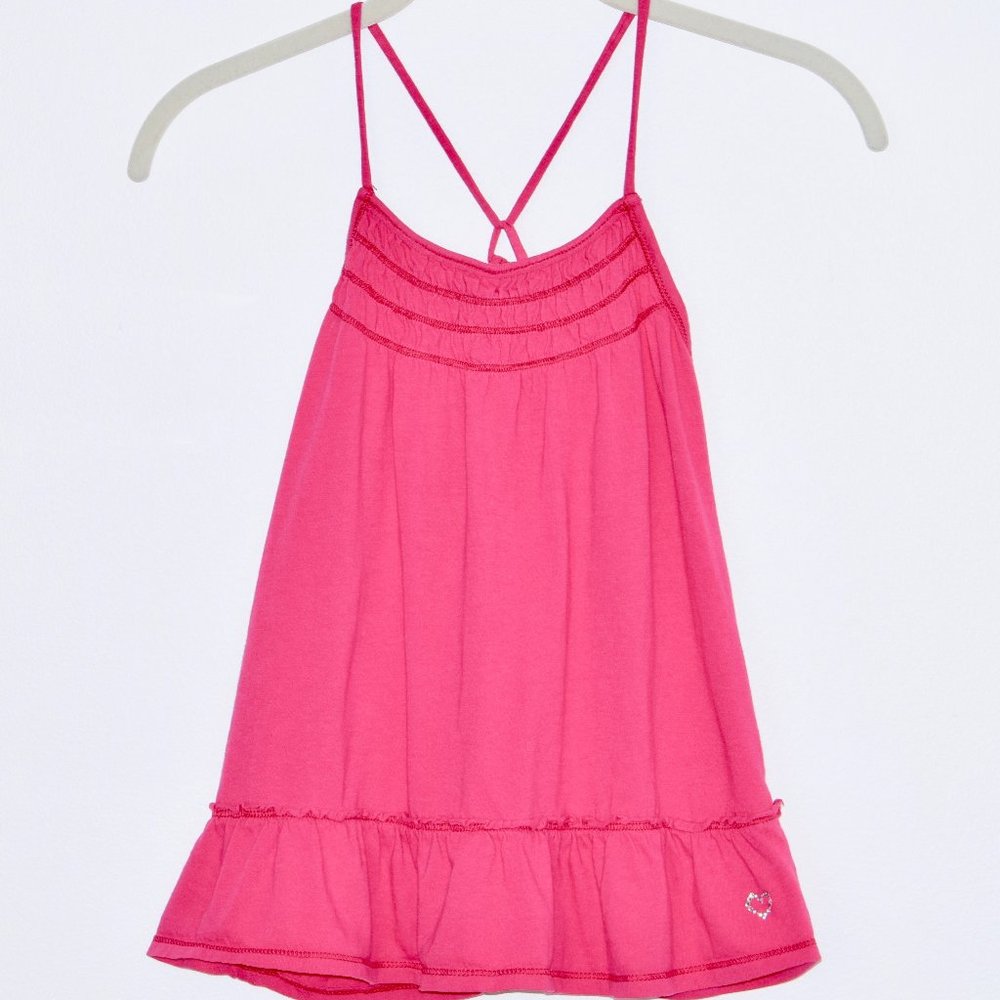 GAP Tank Top with Ruffled Bottom and Spaghetti Straps - Large